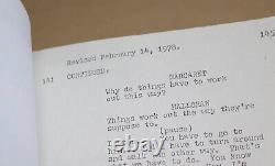 Hanover Street Original Movie Script with Peter Hyams Notes Drawings Harrison Ford