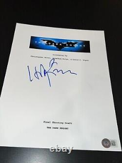 Hans Zimmer Signed Autograph Movie Script Dark Knight Beckett Bas Coa Auto X2