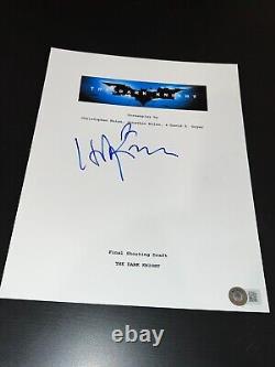Hans Zimmer Signed Autograph Movie Script Dark Knight Beckett Bas Coa Auto X3