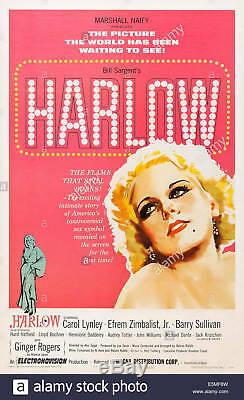 Harlow 1965 Movie Script Screenplay Carol Lynley & Ginger Rogers, Drama Film