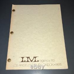 Harold Robbins THE BETSY 1977 Script Laurence Olivier Robert Duvall Draft COA