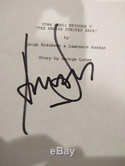Harrison Ford Signed Autographed Star Wars Empire Strikes Back Movie Script Jsa