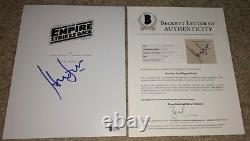 Harrison Ford Signed Star Wars Empire Strikes Back Movie Script Han Solo Bas