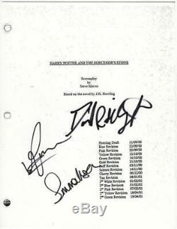 Harry Potter Full Cast Signed Autograph Movie Script Emma Watson, Radcliffe +1