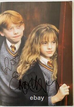 Harry Potter Signed Movie Poster Book JSA ACOA Alan Rickman Emma Watson 16 Sigs