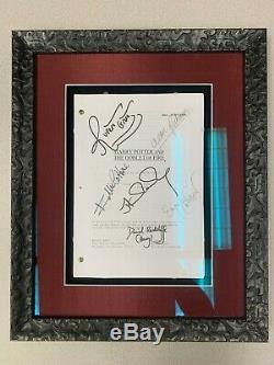 Harry Potter & The Goblet of Fire Movie Script Signed + COA + Framed