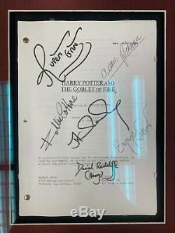 Harry Potter & The Goblet of Fire Movie Script Signed + COA + Framed