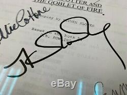 Harry Potter & The Goblet of Fire Movie Script Signed + COA + Framed