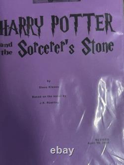 Harry Potter and the Sorcerer's Stone Movie Script (April 19, 2001 Revised)