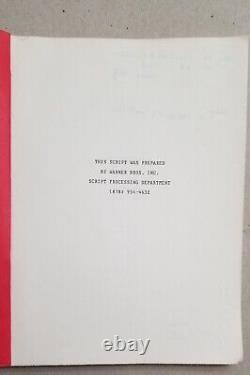 Heartbreak Ridge Original movie script 1986 Clint Eastwood