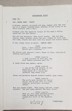 Heartbreak Ridge Original movie script 1986 Clint Eastwood