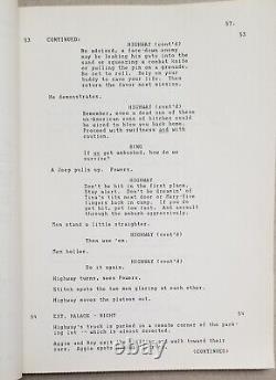 Heartbreak Ridge Original movie script 1986 Clint Eastwood