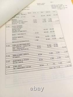 Heaven And Earth 1993 Production Numbered Original Movie Film Script & Budget