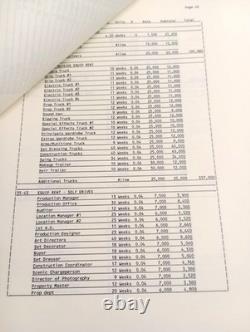 Heaven And Earth 1993 Production Numbered Original Movie Film Script & Budget