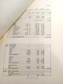 Heaven And Earth 1993 Production Numbered Original Movie Film Script & Budget