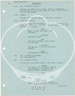 Henry Hathaway DARK CORNER Original screenplay for the 1946 film 1945 #151322