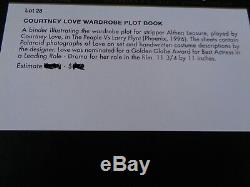 Hole Courtney Love People V Larry Flint Film Wardrobe Plot Book Page & Polaroid