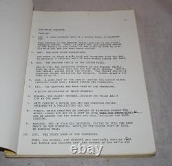 Honkytonk Man Original Movie Script Clint Eastwood Owned Rare Clancy Carlile