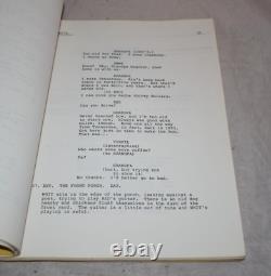 Honkytonk Man Original Movie Script Clint Eastwood Owned Rare Clancy Carlile