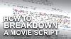 How To Break Down A Movie Script