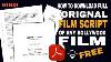 How To Download Film Script In Hindi