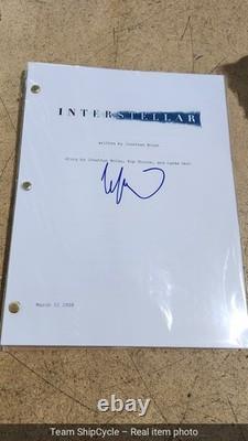 Hoyte van Hoytema Signed Autograph Interstellar Full Movie Script Screen G1N
