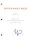 Hoyte Van Hoytema Signed Autograph Oppenheimer Full Movie Script Screenplay