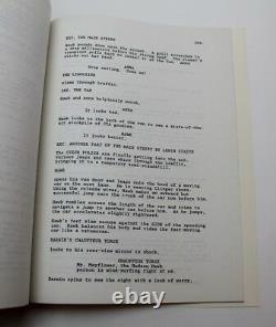 Hudson Hawk / Daniel Waters 1990 Movie Script Screenplay, Bruce Willis action