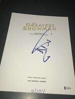 Hugh Jackman Signed Autograph Script Movie The Greatest Showman Beckett Bas Auto