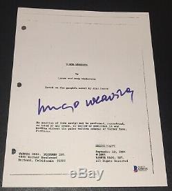 Hugo Weaving Signed Autograph V For Vendetta Classic Movie Script Proof Bas