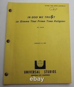 IN GOD WE TRUST (or Gimme That Prime Time Religion) / Marty Feldman Movie Script