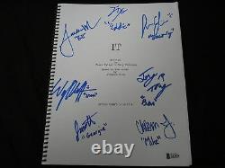 IT Kids Cast 7 Signed IT (2017) MOVIE SCRIPT Autograph BAS BECKETT COA VERY RARE