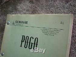 I Go Pogo The Movie 1980 ORIGINAL production script-screenplay SUPER RARE