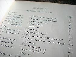 I Go Pogo The Movie 1980 ORIGINAL production script-screenplay SUPER RARE