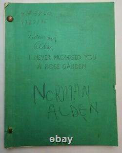 I NEVER PROMISED YOU A ROSE GARDEN / Gavin Lambert 1976 Screenplay, Drama film