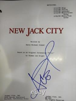 Ice T Autographed Movie Script Of New Jack City