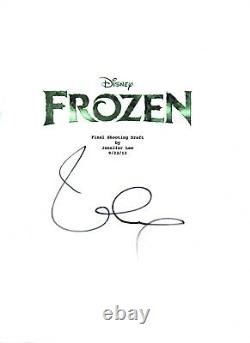 Idina Menzel Signed Autographed FROZEN Movie Script COA VD
