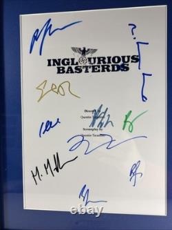 Inglorious Bastards Autographed Movie Script Brad Pritt Quentin Tarantino COA