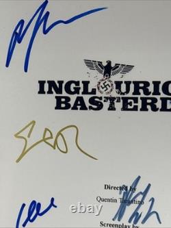 Inglorious Bastards Autographed Movie Script Brad Pritt Quentin Tarantino COA