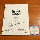 James Caan Signed The Godfather Full 175 Page Movie Script With Beckett Bas Coa