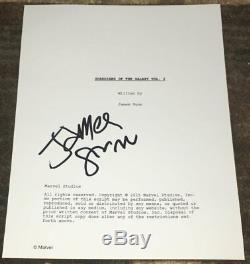 JAMES GUNN SIGNED AUTOGRAPH GUARDIANS OF THE GALAXY VOL 2 MOVIE SCRIPT withPROOF