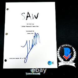 JAMES WAN SIGNED SAW FULL MOVIE SCRIPT SCREENPLAY with BECKETT BAS COA AUTOGRAPH