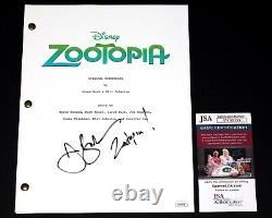 JARED BUSH Signed ZOOTOPIA Full Movie Script Screenplay Autograph with JSA COA