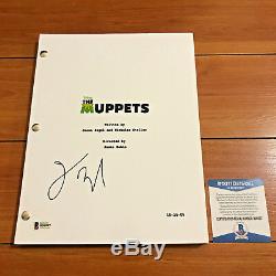 JASON SEGEL SIGNED THE MUPPETS MOVIE FULL PAGE MOVIE SCRIPT with BECKETT BAS COA