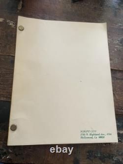 JAWS Peter Benchley's 1974 Draft of the screenplay Photocopy of RARE SCRIPT