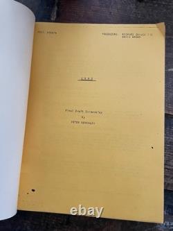 JAWS Peter Benchley's 1974 Draft of the screenplay Photocopy of RARE SCRIPT