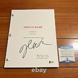 JESSICA CHASTAIN SIGNED MOLLY'S GAME FULL 201 PG MOVIE SCRIPT with BECKETT BAS COA