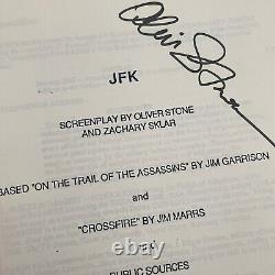 JFK Original Script Screenplay AUTOGRAPHED Oliver Stone Movie Prop Kevin Costner