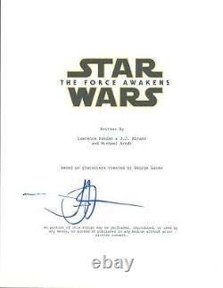 JJ ABRAMS J. J. Signed Autograph Star Wars The Force Awakens Movie Script COA