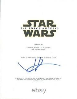 JJ ABRAMS J. J. Signed Autograph Star Wars The Force Awakens Movie Script COA